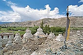 Ladakh - Chortens close to Tak Tok gompa 